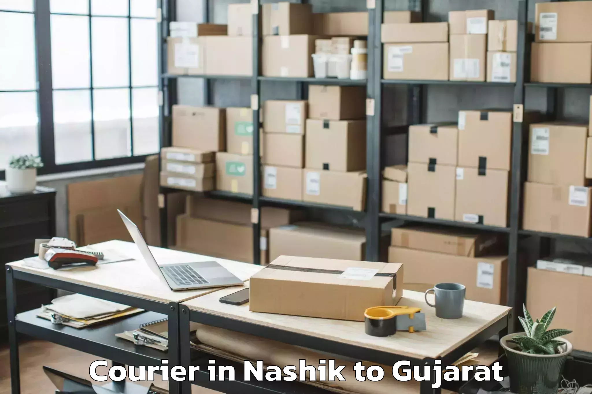 Reliable Nashik to Kamrej Courier